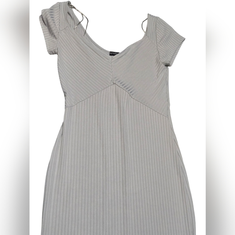 3/$35 Light Grey Bodycon Dress - Picture 2 of 5